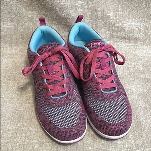 Propet Pink and Blue Sneakers Lightweight Athletic Shoes
